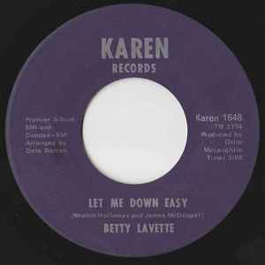 Betty Lavette – Let Me Down Easy / Ticket To The Moon (1969, Vinyl 