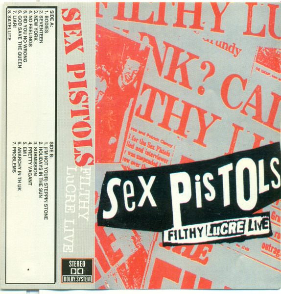 Sex Pistols – Filthy Lucre Live (Cassette) - Discogs