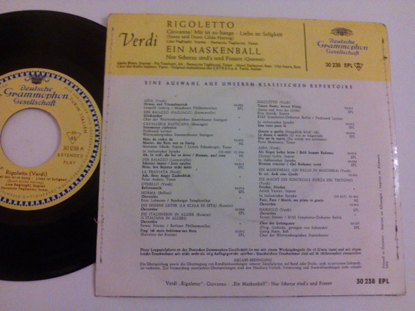 Album herunterladen Giuseppe Verdi - Rigoletto Ein Maskenball