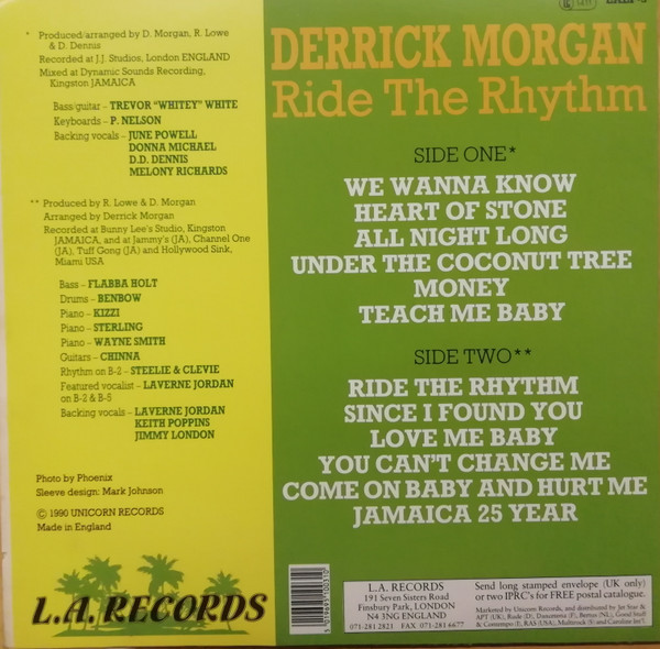 last ned album Derrick Morgan - Ride The Rhythm