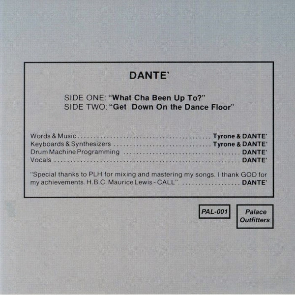 télécharger l'album Danté - What Cha Been Up To