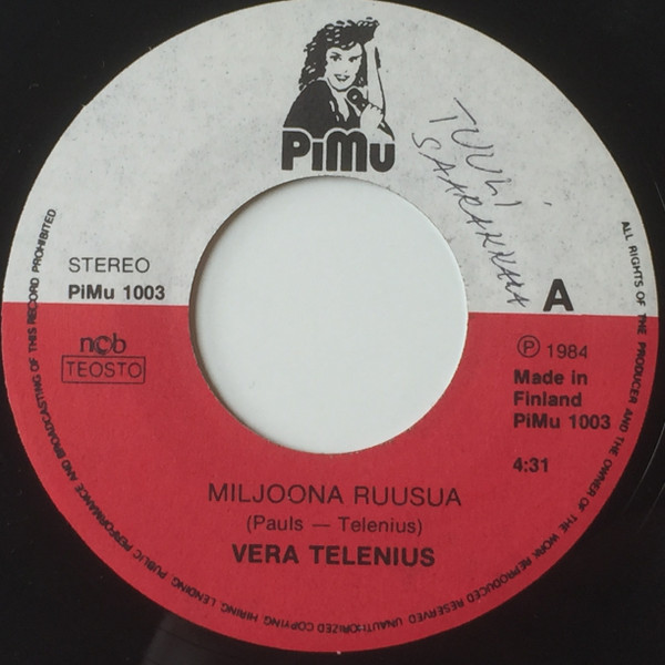 Vera Telenius - Miljoona Ruusua | Releases | Discogs