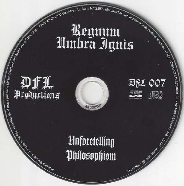 lataa albumi Regnum Umbra Ignis - Unforetelling Philosophism