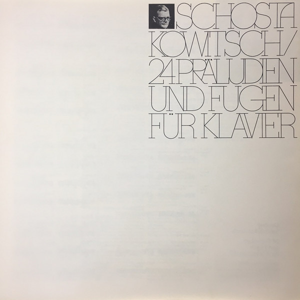 baixar álbum Schostakowitsch, Tatjana Nikolajewa - 24 Präludien Und Fugen Op 87