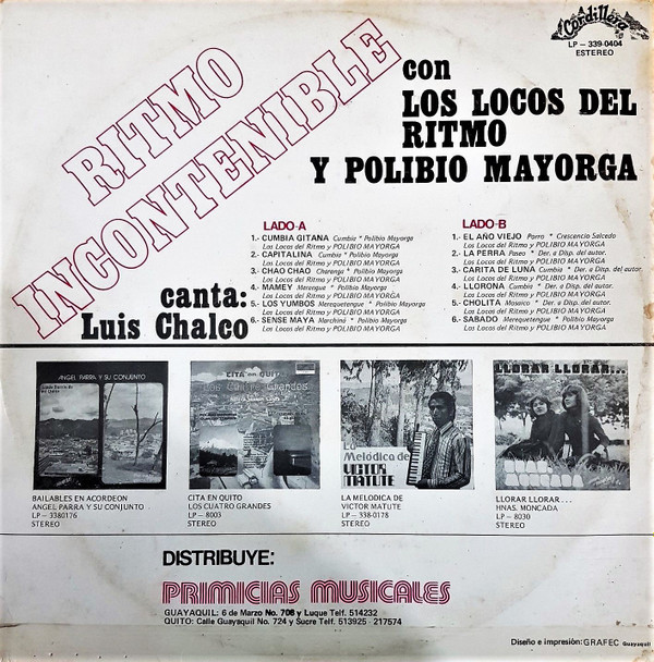 last ned album Los Locos Del Ritmo Y Polibio Mayorga - Ritmo Incontenible