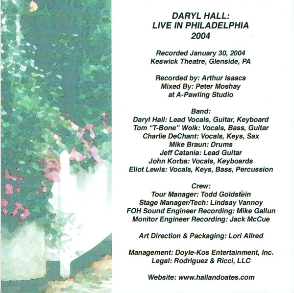 baixar álbum Daryl Hall - Live In Philadelphia 2004