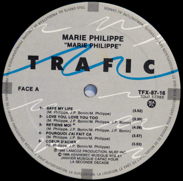 Marie Philippe - Marie Philippe | Trafic (TFX 87-16) - 3