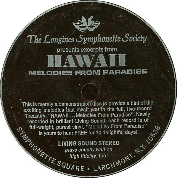 Unknown Artist Excerpts From Hawaii Melodies From Paradise