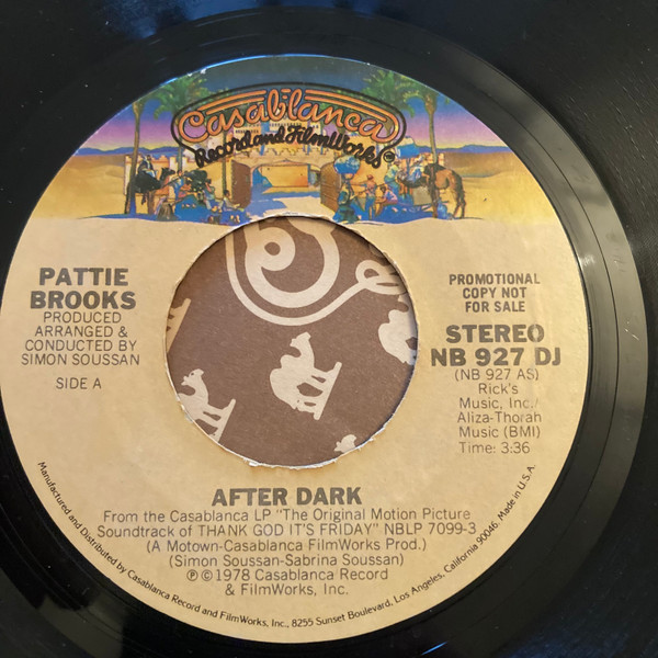 Pattie Brooks – After Dark / Heartbreak In Disguise (1978