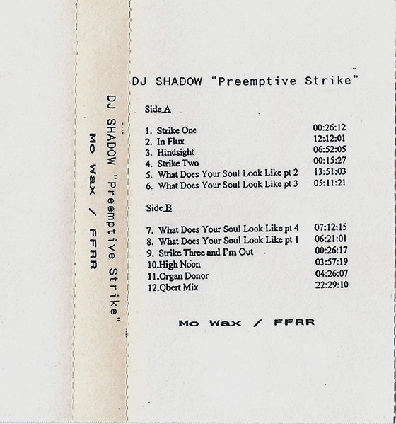 DJ Shadow – Preemptive Strike (1998, Vinyl) - Discogs