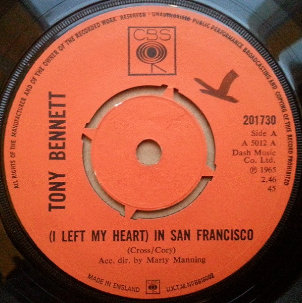 Tony Bennett – (I Left My Heart) In San Francisco (1965, Push Out