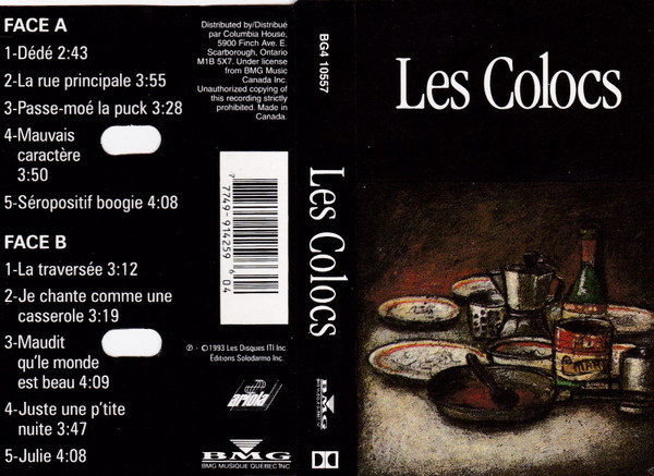 Les Colocs Les Colocs 1993 Cassette Discogs