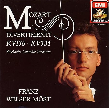 descargar álbum Franz WelserMöst, Stockholm Chamber Orchestra - Mozart Divertimenti Kv136 Kv334