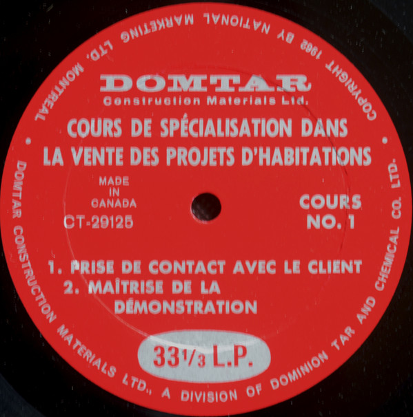 télécharger l'album Roger Therrien - Cours De Spécialisation Dans La Vente Des Projets DHabitation Cours No1 Et 2