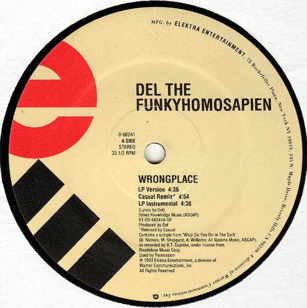 Del The Funky Homosapien – Wrongplace (1994, Vinyl) - Discogs