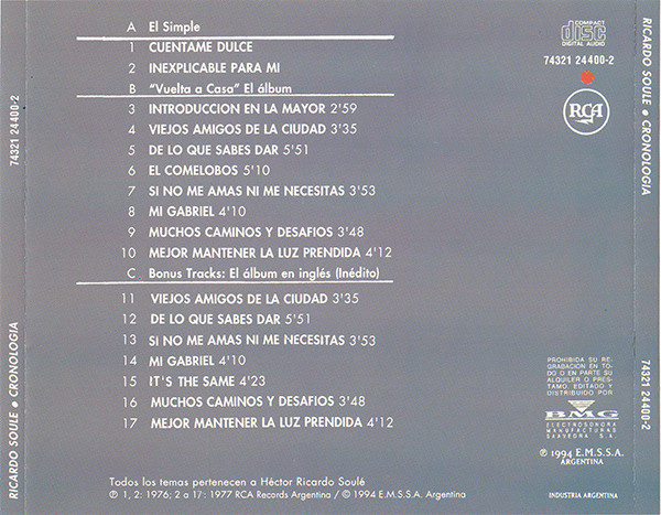 Album herunterladen Ricardo Soulé - Cronologia