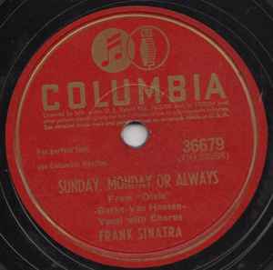 Frank Sinatra - Sunday, Monday Or Always / If You Please