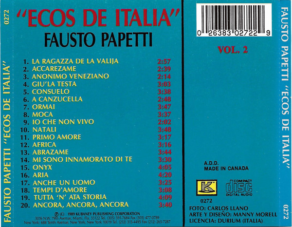lataa albumi Fausto Papetti - Ecos De Italia Vol 2