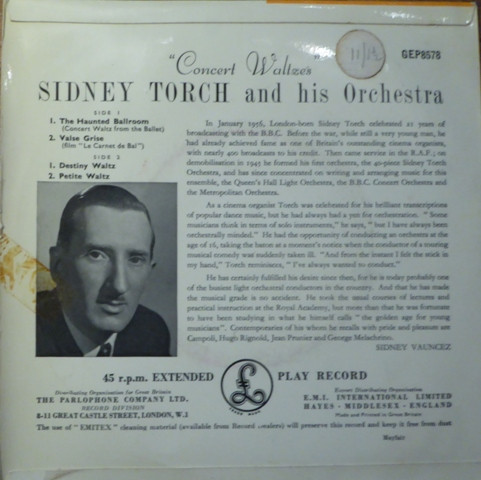 Album herunterladen Sidney Torch & Orchestra - Concert Waltzes