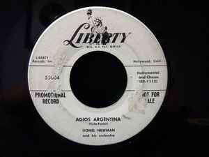 Lionel Newman And His Orchestra - Adios Argentina / More Than Wonderful album cover