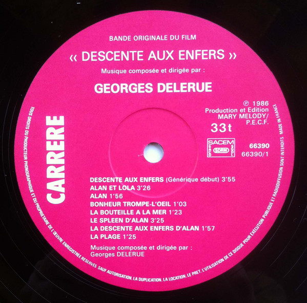 télécharger l'album Georges Delerue - Descente Aux Enfers Original Motion Picture Soundtracks