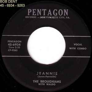 The Broughams - Jeannie / Baby You Just Wait album cover