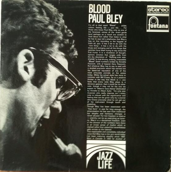 Paul Bley Trio – Blood (1984, Vinyl) - Discogs