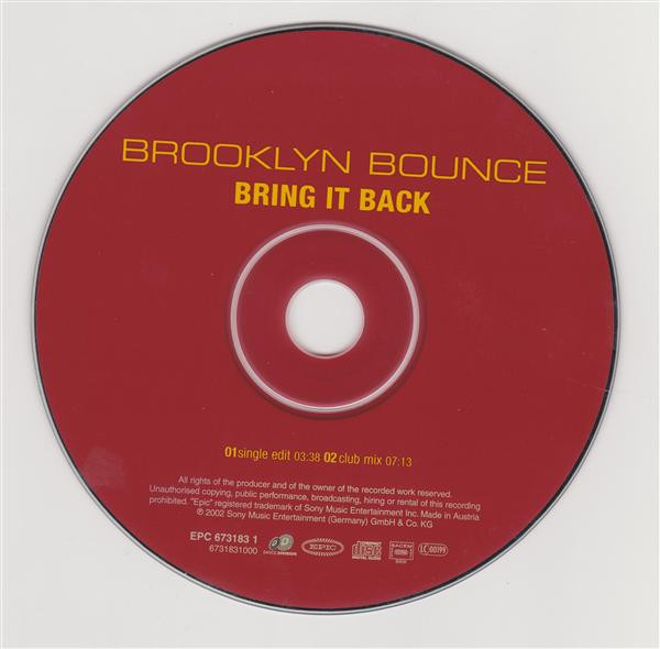 télécharger l'album Brooklyn Bounce - Bring It Back