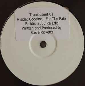 Steve Ricketts - Codeine - For The Pain album cover