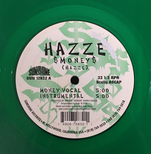 Hazze – $Money$ (1996, green, Vinyl) - Discogs