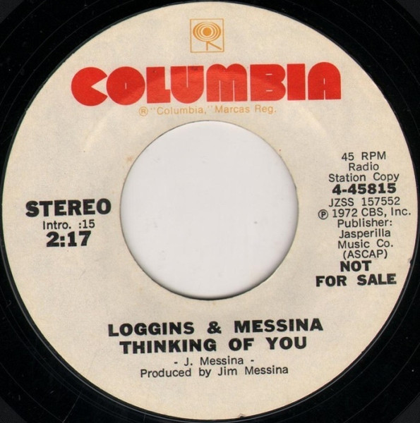 Loggins & Messina – Thinking Of You (1973, Vinyl) - Discogs