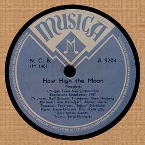 Expressens Elitorkester - How High The Moon / Stompin' At The Savoy album cover