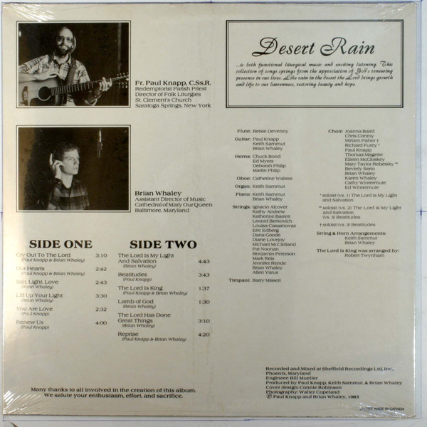 télécharger l'album Paul Knapp And Brian Whaley - Desert Rain