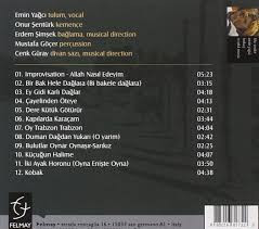 télécharger l'album Emin Yağcı - Tulum A Sound From The Black Sea Turkish Musical Traditions