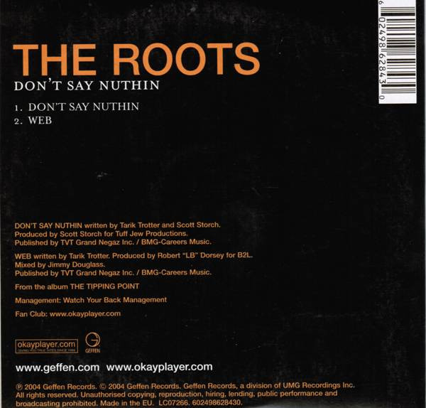 baixar álbum Download The Roots - Dont Say Nuthin album