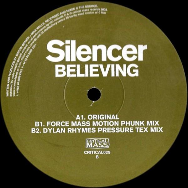 Silencer - Believing | Critical Mass (CRITICAL029) - main