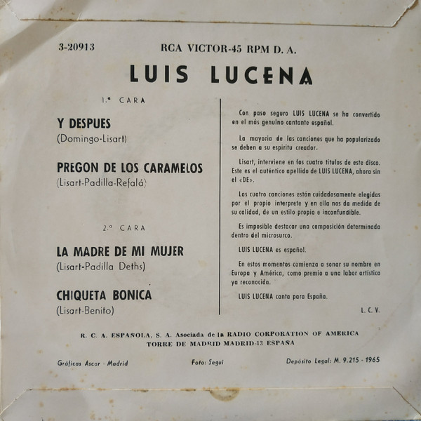 Album herunterladen Luis Lucena - Y Despues