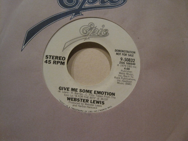 Webster Lewis - Give Me Some Emotion | Releases | Discogs
