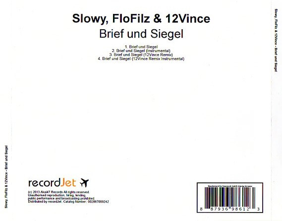 descargar álbum Slowy, FloFilz & 12Vince - Brief Und Siegel