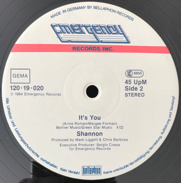 Shannon - My Heart's Divided (Special Remix) | Emergency Records (120·19·020) - 4