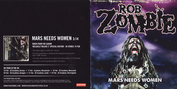 Rob Zombie – Mars Needs Women (2010, CDr) - Discogs
