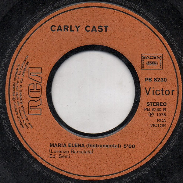 télécharger l'album Carly Cast - Maria Elena Version Disco