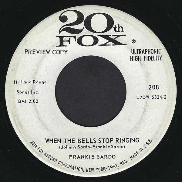 descargar álbum Frankie Sardo - When The Bells Stop Ringing