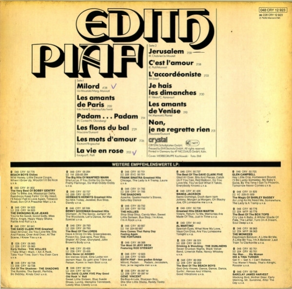 last ned album Edith Piaf - Ihre Grossen Erfolge