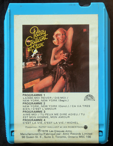 Patsy Gallant – Patsy Gallant Et Star (1978, 8-Track Cartridge