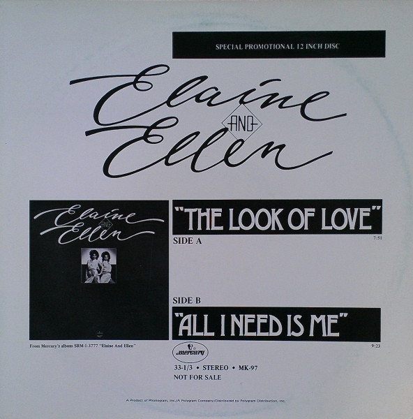 Elaine And Ellen – The Look Of Love (1979, Vinyl) - Discogs