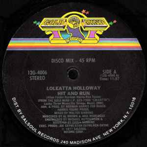 Loleatta Holloway - Hit And Run album cover