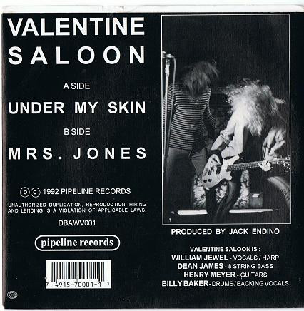 descargar álbum Valentine Saloon - Under My Skin