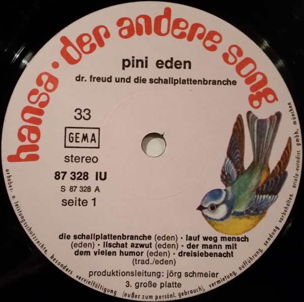 Album herunterladen Pini Eden - Dr Freud Und Die Schallplattenbranche
