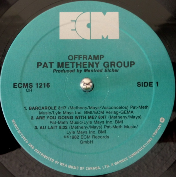 Pat Metheny Group - Offramp | ECM Records (ECMS 1216) - 3